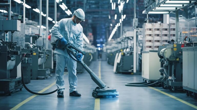 Como deve ser realizada a limpeza em áreas produtivas e críticas?