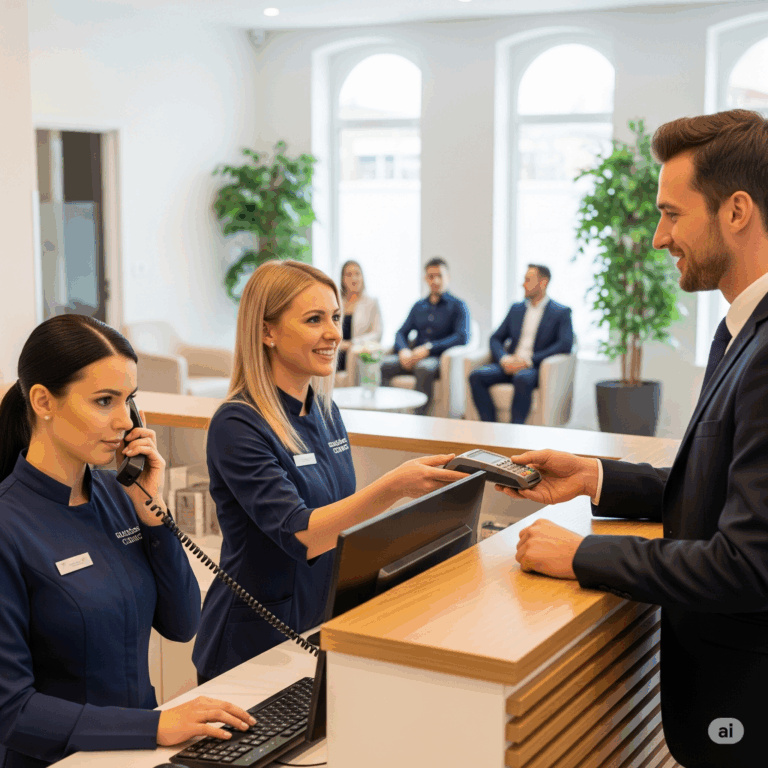Por que contar com recepcionistas treinadas aumenta a confiança do público?