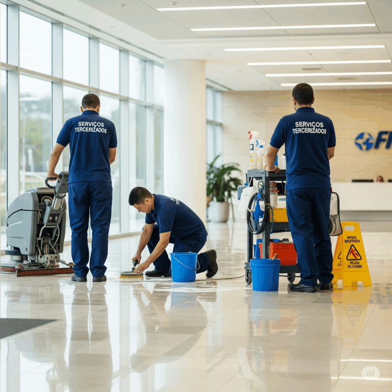 Por que empresas industriais preferem equipes de apoio terceirizadas para funções periféricas?