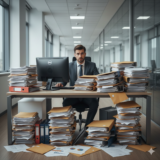 Como a falta de um mensageiro impacta o fluxo de trabalho dos departamentos Financeiro e Jurídico?