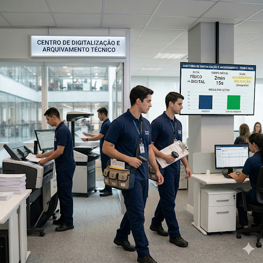 Digitalização de documentos: O mensageiro deve ter treinamento em escaneamento e arquivamento?